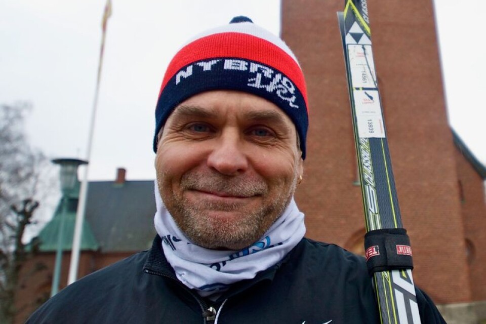 Lars Ström är en av sju i gruppen som tillsammans samlar in pengar till Ria inför Vasaloppet.