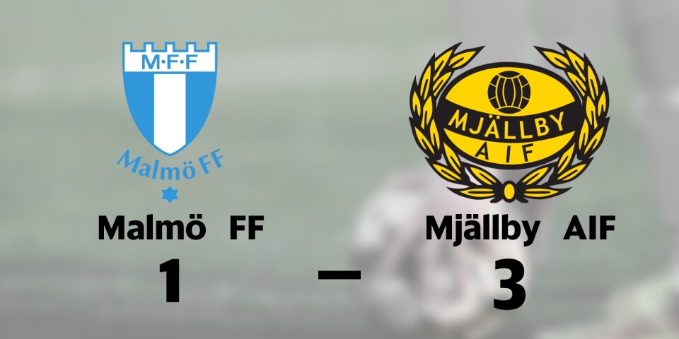 Mjällby AIF vann borta mot Malmö FF