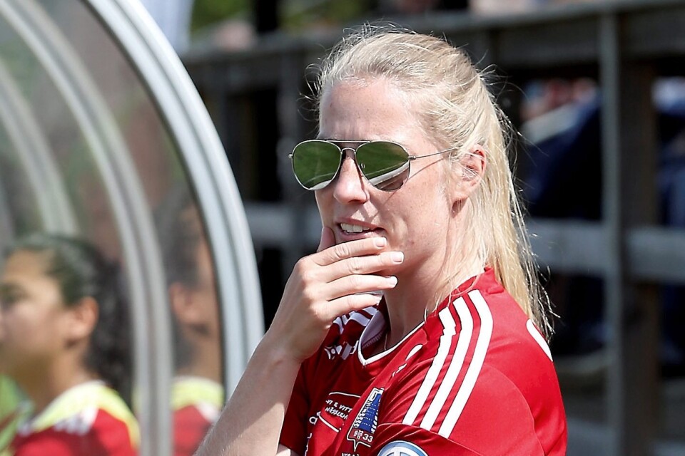 Förra Vittsjöspelaren och Paris FC-proffset Linda Sällström var på besök och imponerades av sitt forna lag. Foto: Stefan Sandström