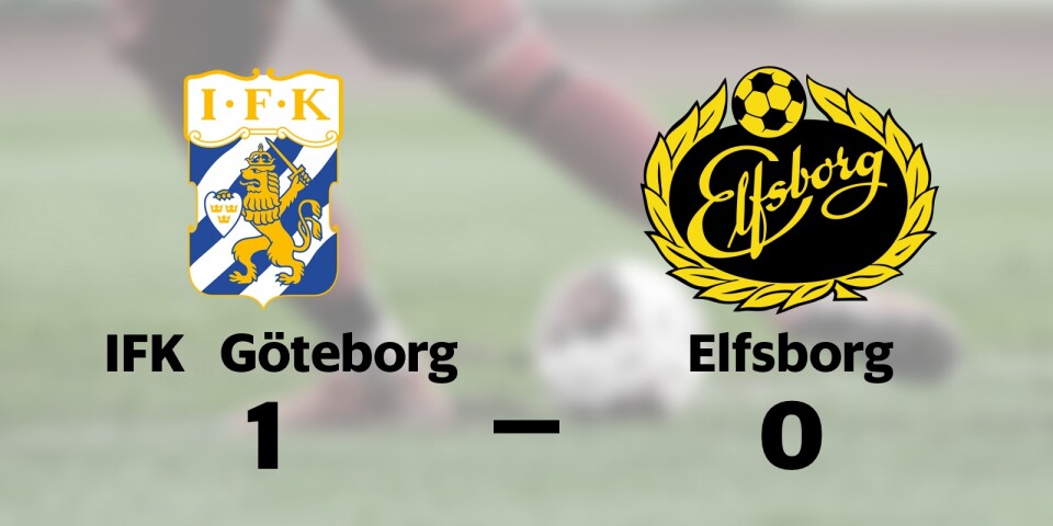 Elfsborg föll mot IFK Göteborg på bortaplan