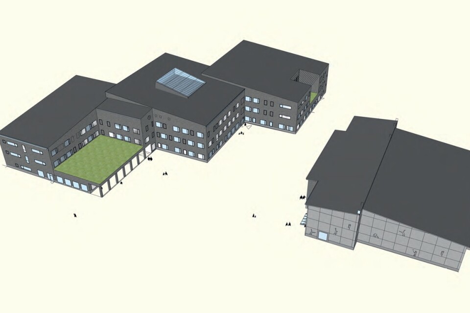 Plans for the new Allö school.