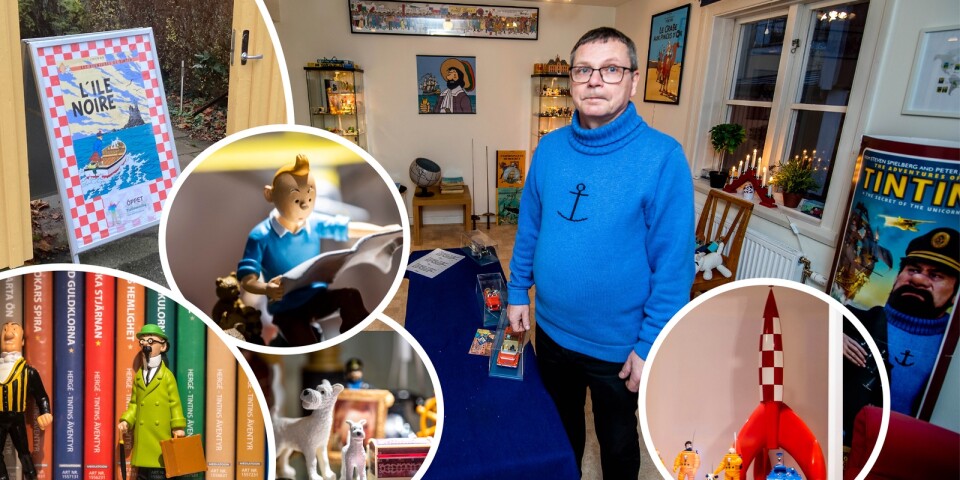 Brunos hem har förvandlats till ett eget museum för Tintin