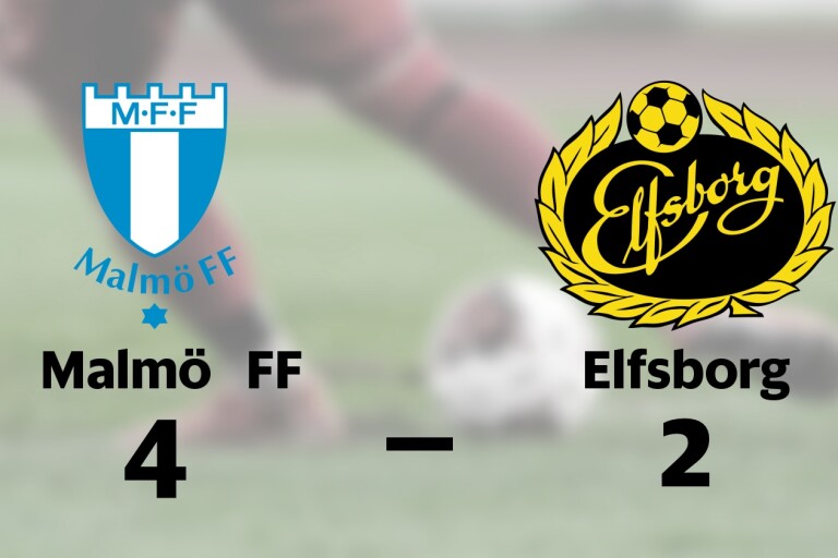 Elfsborg fick ge sig i toppmötet med Malmö FF