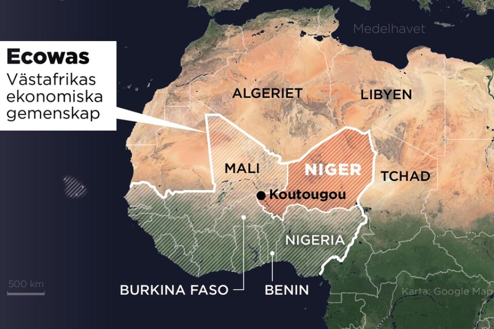 Koutougou ligger i västra Niger.