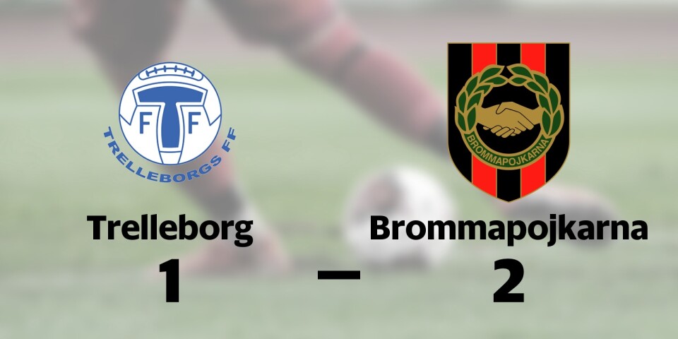 Trelleborgs FF förlorade mot Brommapojkarna