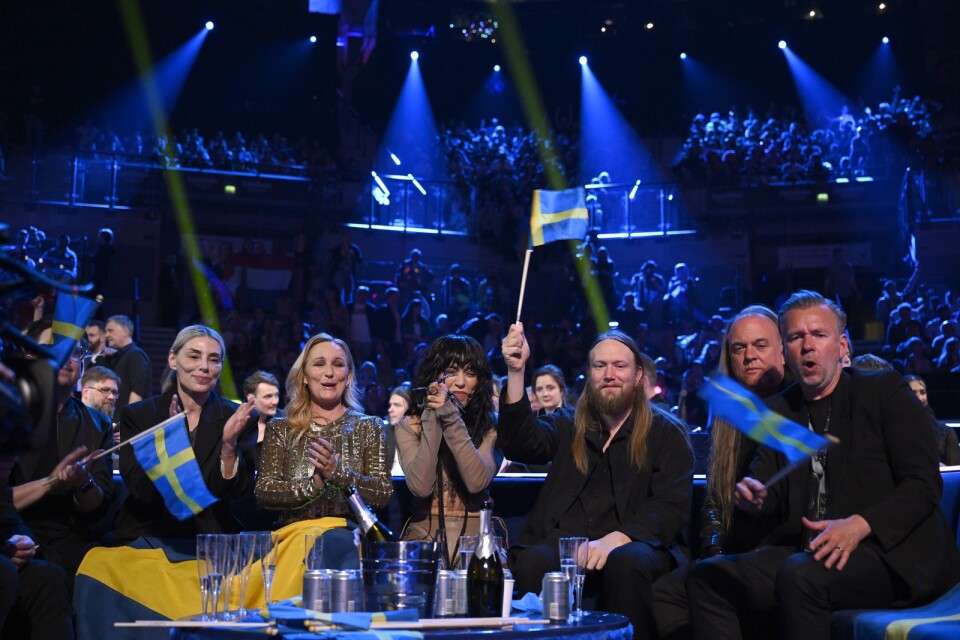 Så här glad var Loreen när hon tidigare i veckan gick vidare till lördagens final i Eurovision song contest.
