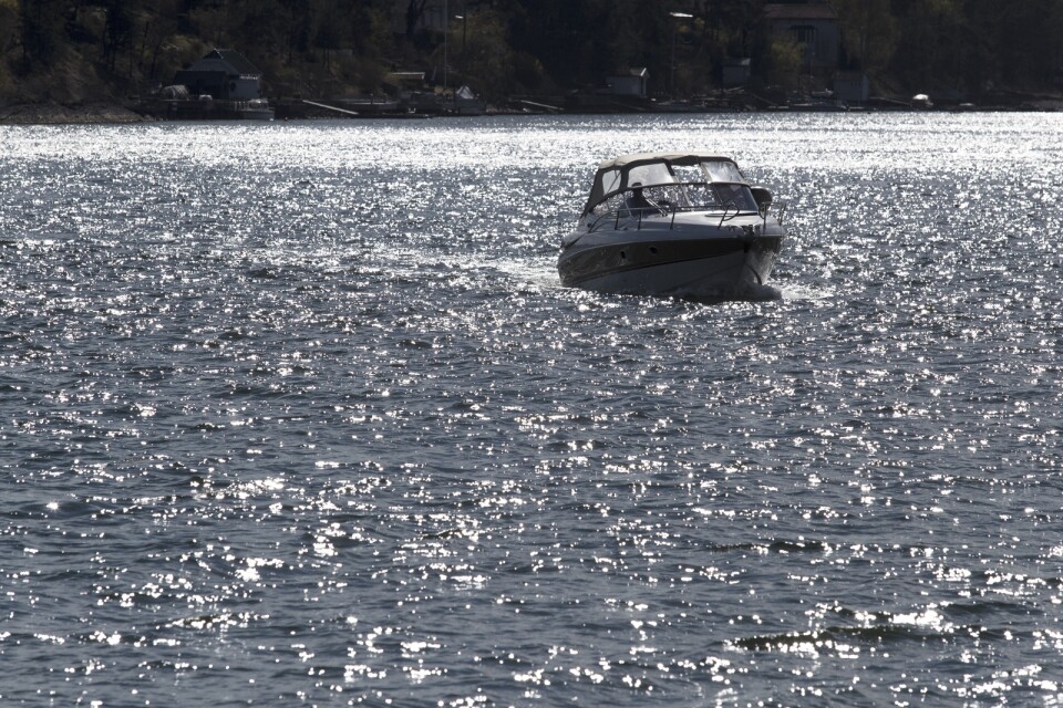 En motorbåt gick itu vid Stockholms inlopp. Arkivbild.