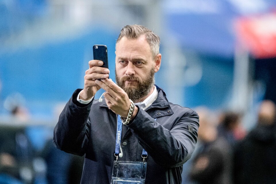 Fotbollsjournalisten Olof Lundh under fotbolls-VM i Ryssland.