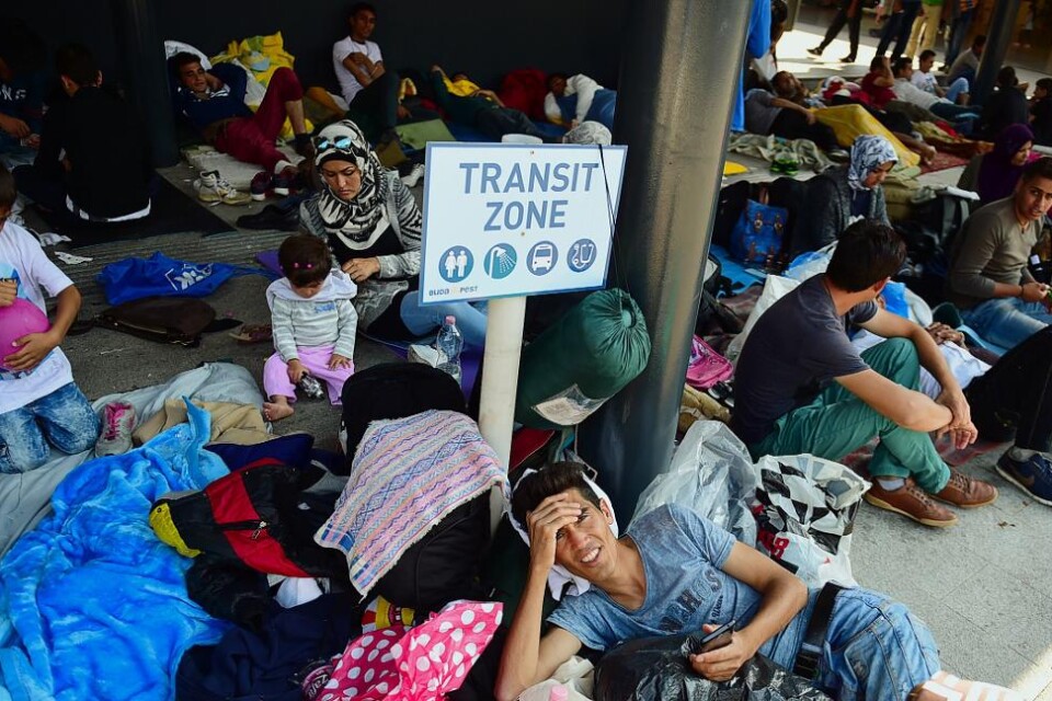 I takt med att tusentals flyktingar korsar gränsen till Ungern, blir situationen på Budapests tågstationer allt mer ohållbar. Där bor hundratals migranter och tillfälliga läger har bildats. - Det är overkligt, säger pendlaren Csaba Havasi när han passer