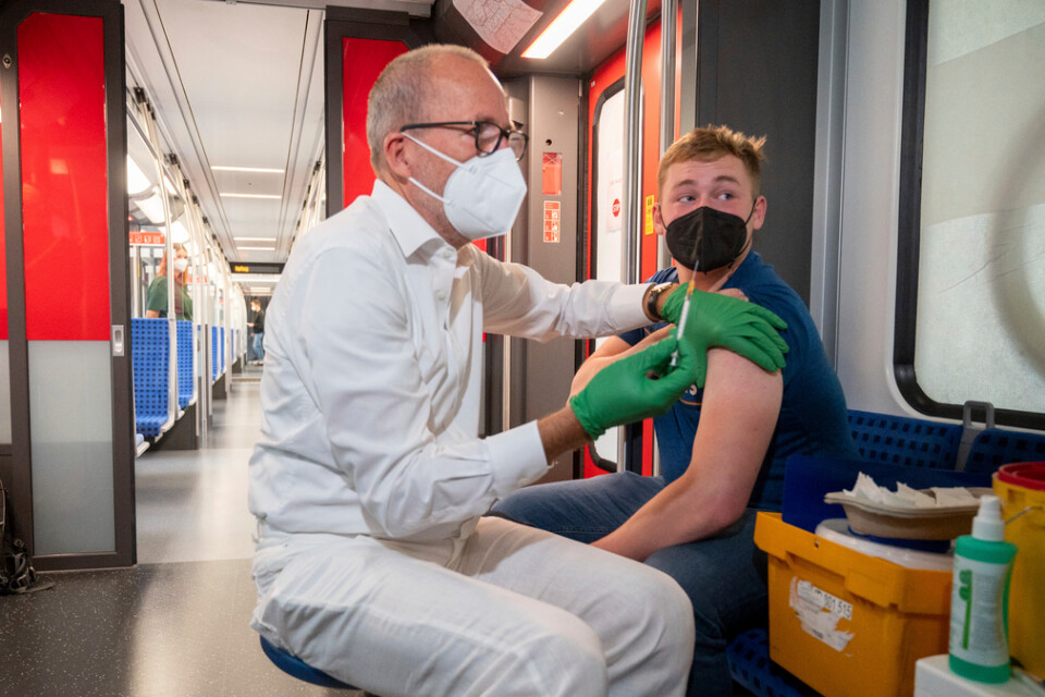 Vaccinering pågår i den tyska kollektivtrafiken.