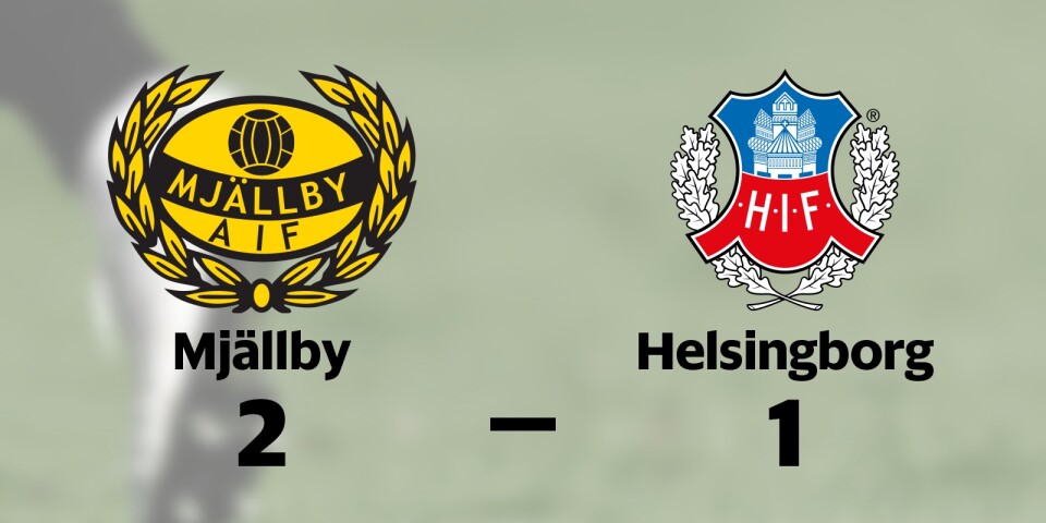 Mjällby vann på hemmaplan mot Helsingborg