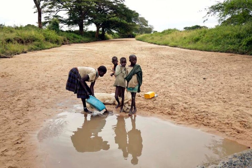 I spåren av klimatförändringarna följer torka, översvämningar och inte sällan hungersnöd och svält. Bilden är tagen i Uganda.