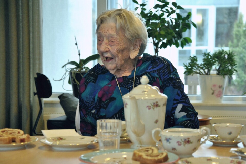 Karin Ingvardsson blev 103 år.