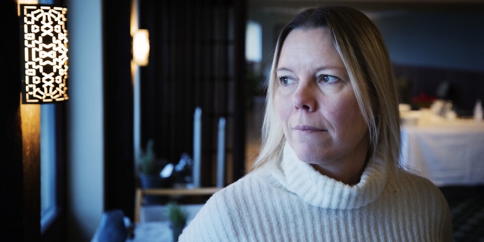 Katja Jakobsson driver Restaurang Pärlan i Beddingestrand.
