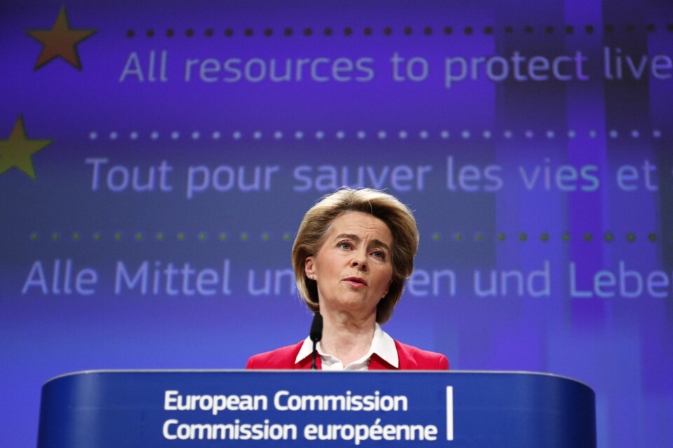 EU-kommissionens ordförande Ursula von der Leyen. Arkivfoto.