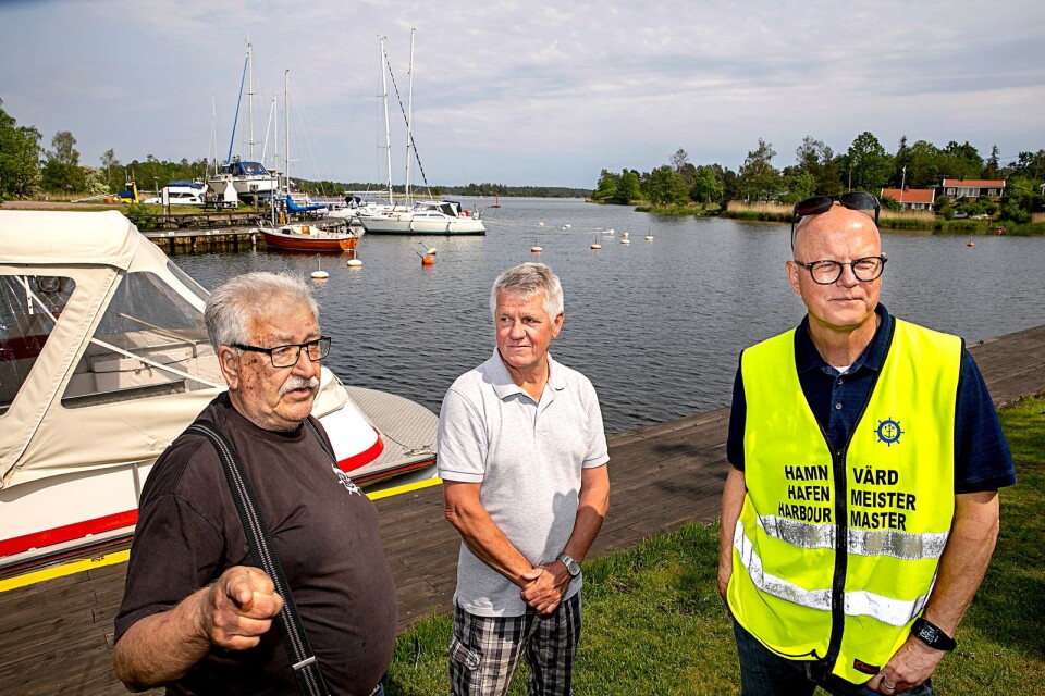 Rolf Wiberg, Richard Hobro och Sven-Gunnar Persson har alla flyttat till Figeholm för den vackra naturens skull. De är dessutom, på olika sätt, aktiva i ortens båtklubb.