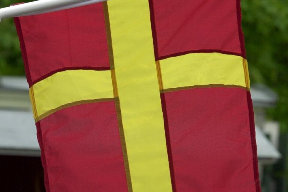 Skåne har en egen flagga.