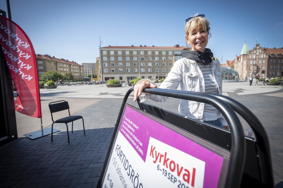 Janette Hermansson i Malmö har förtidsröstat i kyrkovalet och valt samma parti som hon brukar göra i allmänna val. "Jajamän, det säkra kortet".