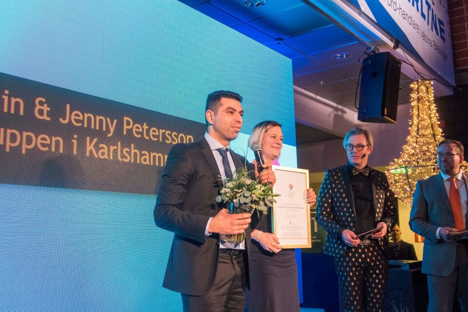 Hussain Hussain och Jenny Pettersson utsågs till Årets nyföretagare,
