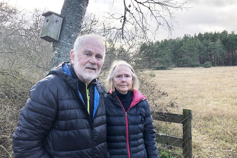 Bengt Owe och Barbro Birgersson har fått hjälp av Marie Stålander från ID-hund Team Skåne/Småland som är specialiserad på att få tillbaka bortsprungna djur.