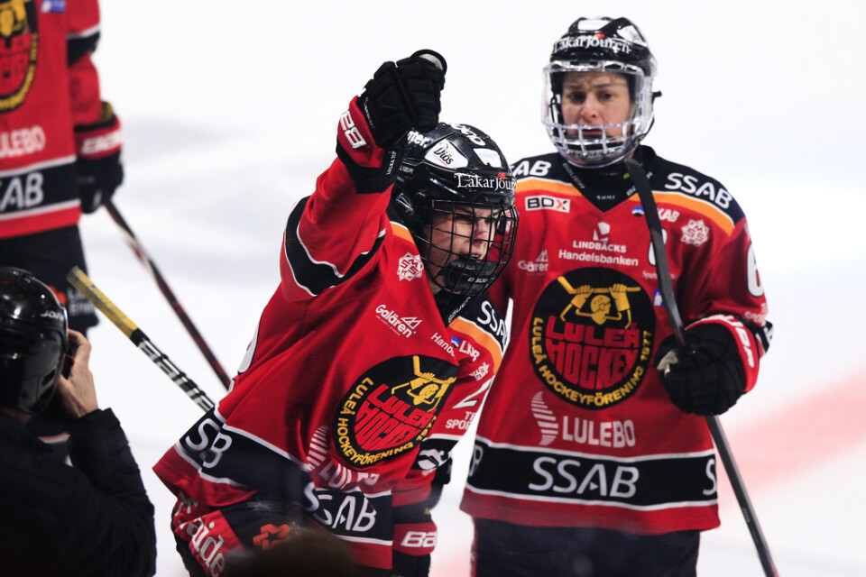 Luleå fick jubla för åttonde matchen i rad i SDHL. Arkivbild.