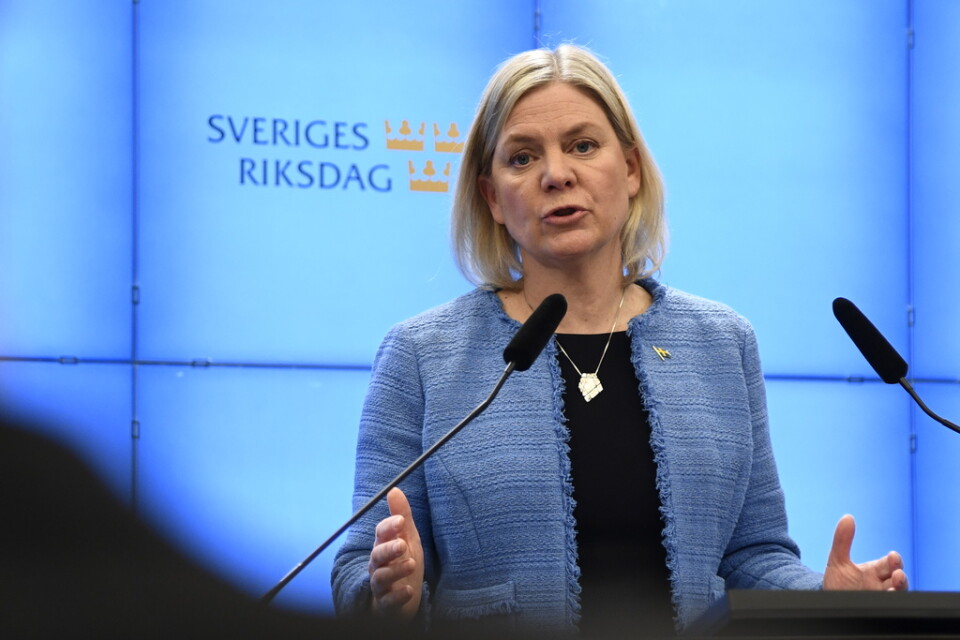 Magdalena Andersson (S) säger att det skulle kunna gynna Ryssland om Finland går med i Nato före Sverige.
