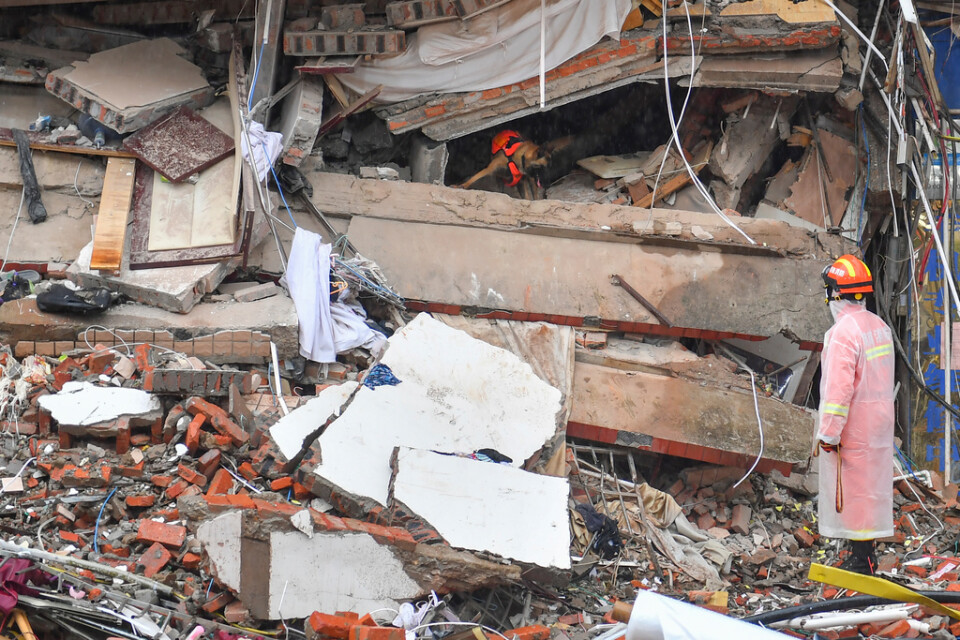 26 personer har bekräftats döda efter husraset i staden Changsha i lördags. Arkivbild.