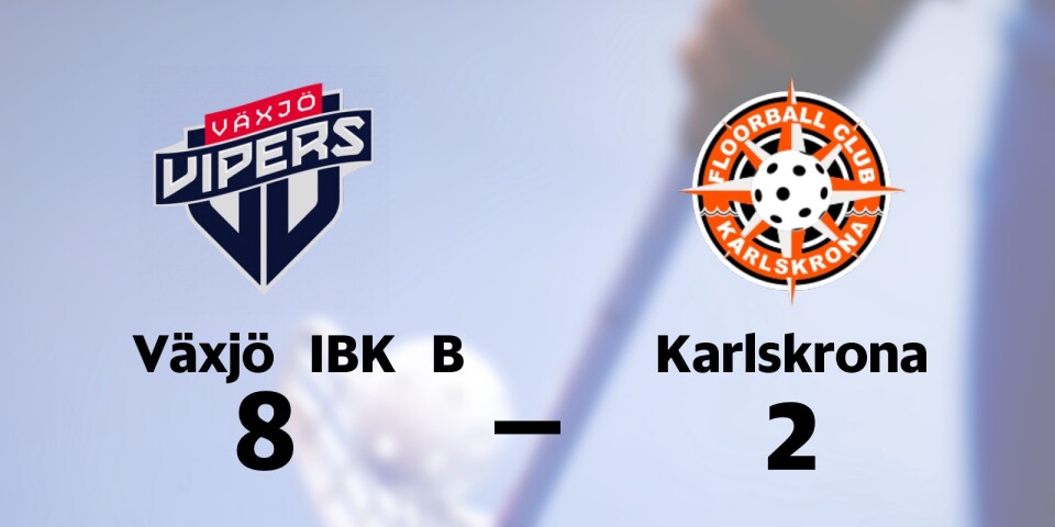 Storförlust när Karlskrona föll mot Växjö IBK B i Fortnox Arena