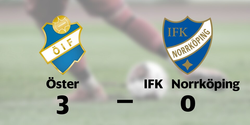 Seger för Öster hemma mot IFK Norrköping