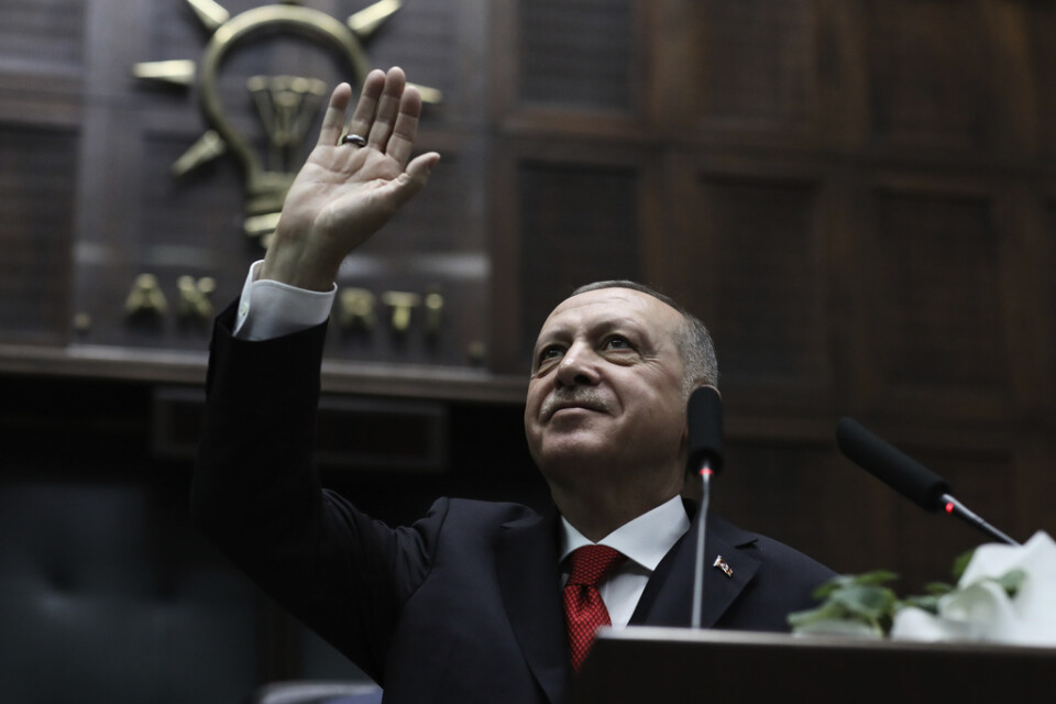Turkiet har lyft sin hand från Wikipedia som åter är tillgängligt i landet. President Recep Tayyip Erdogan, i flera år hårt kritiserad för att förtrycka yttrandefriheten. Arkivibild.