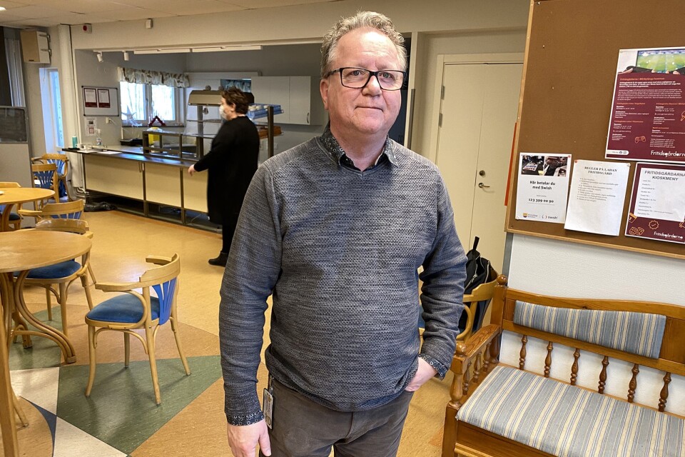 Anders Törnblom är Medicinskt ansvarig sjuksköterska i Mörbylånga kommun. Han var en av dem som förberedde dagens vaccination av personal inom vård och omsorg.