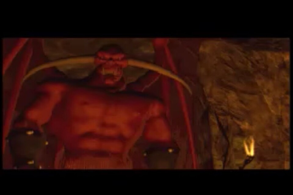 Diablo från Diablo 1, närmare bestämt förhandstitten som följde med Warcraft 2-skivan.
