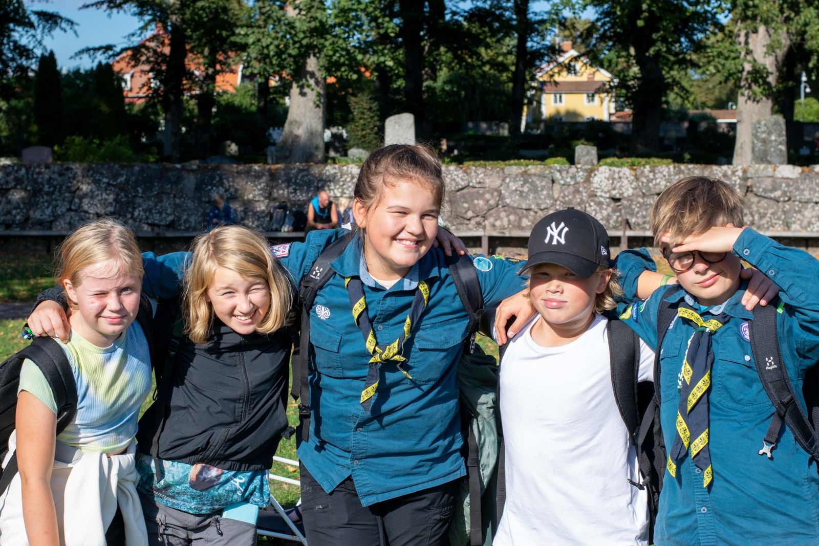 Saga Ahlbin (10 år), Sofie Engdahl (11 år), Elsa Nilsson (11 år), OscarLindström (11 år), Jakob Svanlund (11 år).