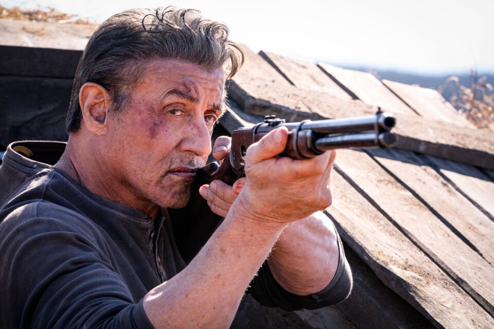 Sylvester Stallone spelar sin paradroll Rambo för sista (?) gången i "Rambo: Last blood". Pressbild.