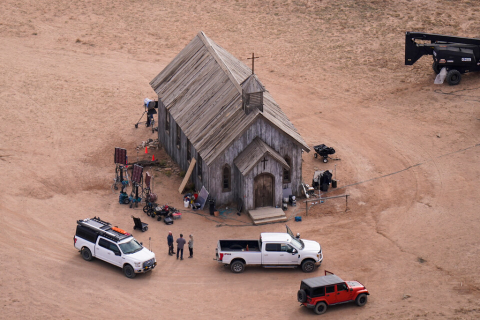 Inspelningenplatsen för "Rust" på Bonanza Creek Ranch i Santa Fe. En ny FBI-rapport hävdar att Alec Baldwin måste ha kramat avtryckaren på vapnet som dödade filmfotografen Halyna Hutchins. Arkivbild.