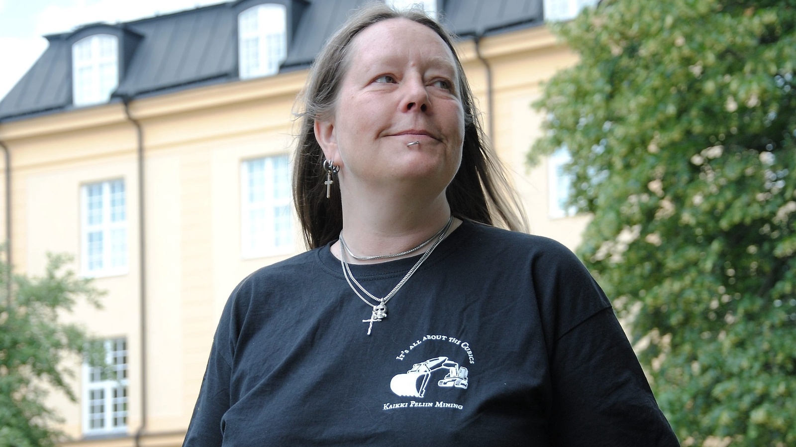 Pysen Löfbergs intresse för guldvaskning började för fyra år sedan när hon av en slump hamnade i Ädelfors.   Foto: Felicia Bexell