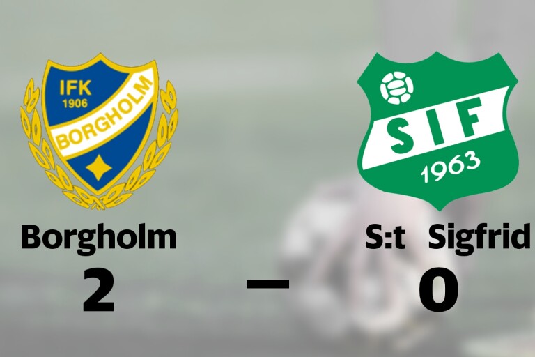 Borgholm vann hemma mot S:t Sigfrid