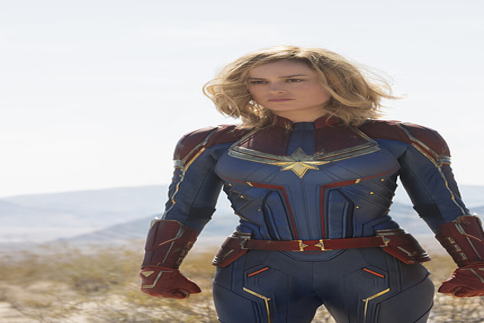 Brie Larson i "Captain Marvel". Arkivbild.