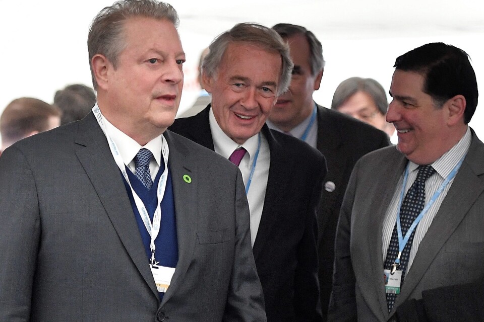 USA:s förre vicepresident Al Gore deltar i Bonn.            Foto: TT