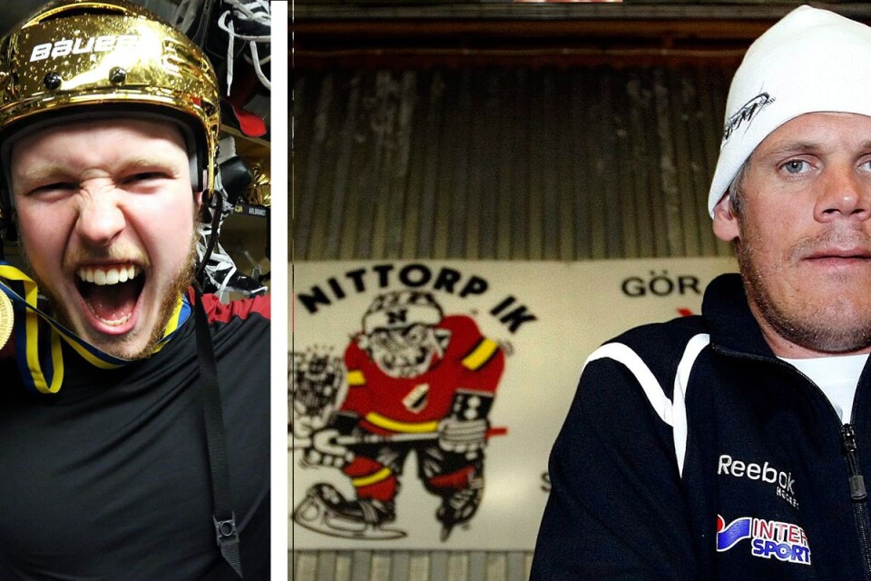 Erik Andersson och Mattias Remstam är välkända hockeynamn i Nittorp.