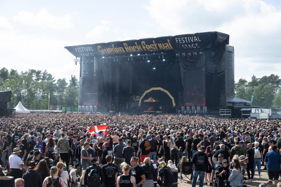 Sweden Rock Festival arrangeras 7–10 juni och har i år dragplåster som Iron Maiden, Mötley Crüe och Def Leppard. Arkivbild.