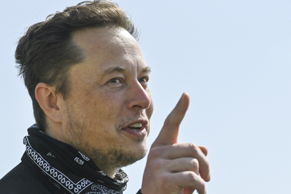 Elon Musk. Bild tagen då han besökte Tyskland i förra veckan.