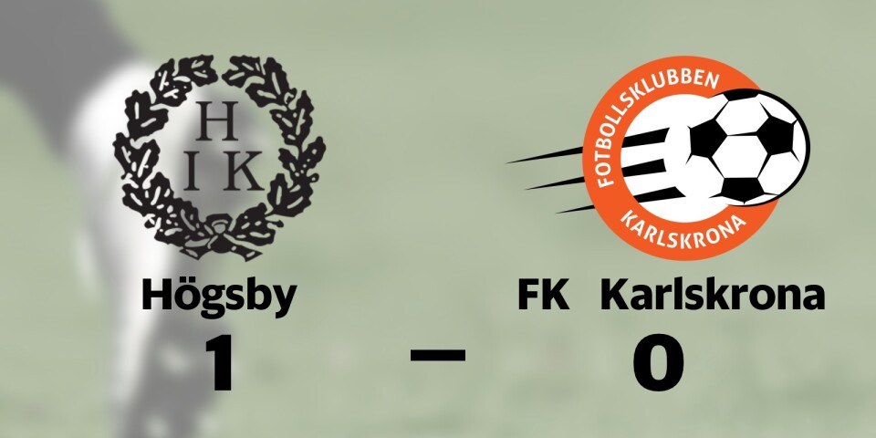 FK Karlskrona förlorade borta mot Högsby