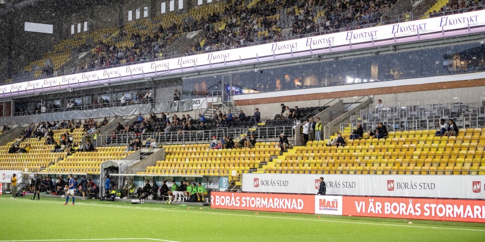 Arkivbild på Borås Arena under en match mellan Norrby och Västerås förra året.