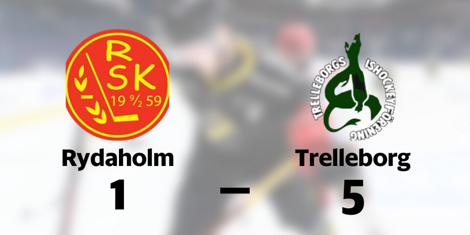 Rydaholms SK förlorade mot Trelleborg