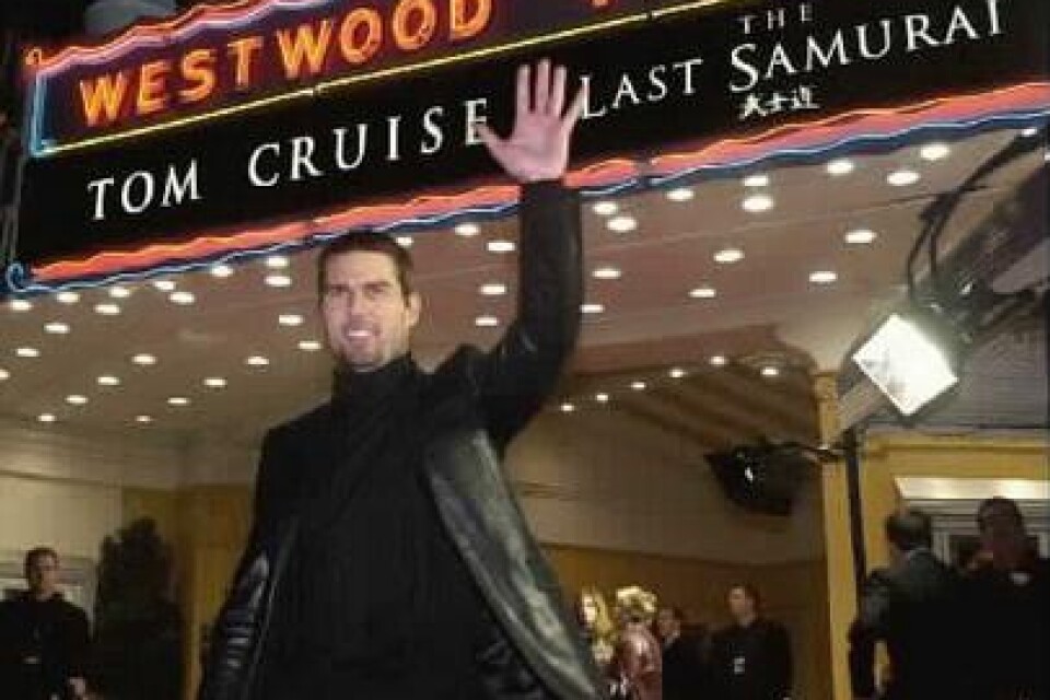 Rollen i Den siste samurajen har gett Tom Cruise en Golden Globe-nominering. Priser är dock något skådespelaren tar lätt på. BILD:PRESSENSBILD