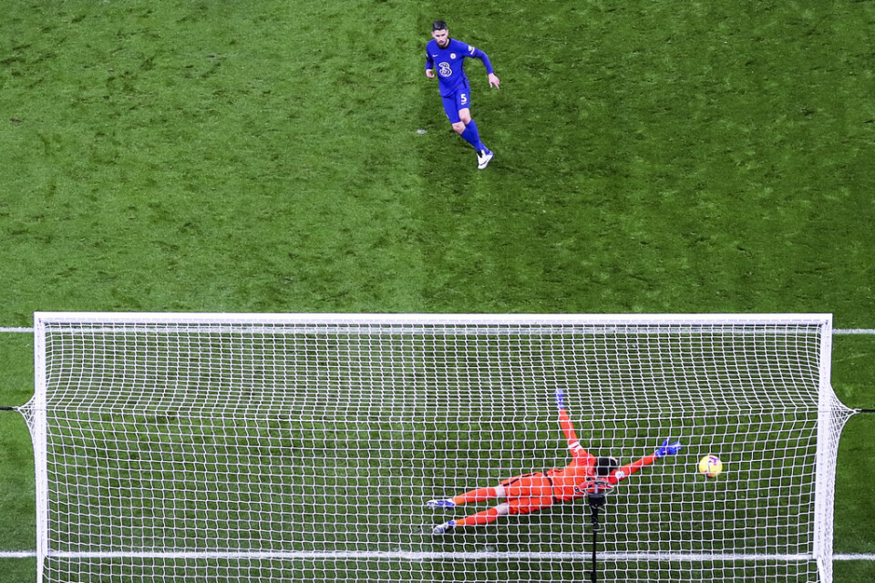 Jorginho blev Chelseas hjälte i Londonderbyt mot Tottenham.