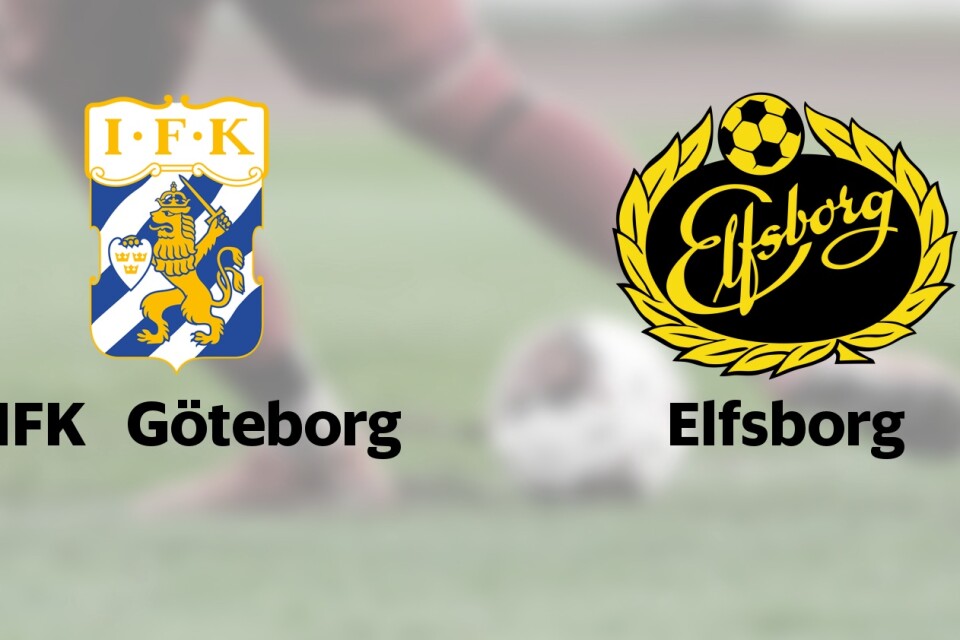 Elfsborg möter IFK Göteborg borta