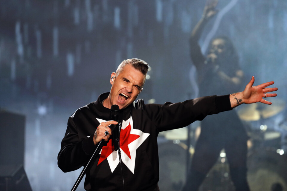 Robbie Williams slår på stort inför 25-årsjubileet av "Life thru a lens". Arkivbild.