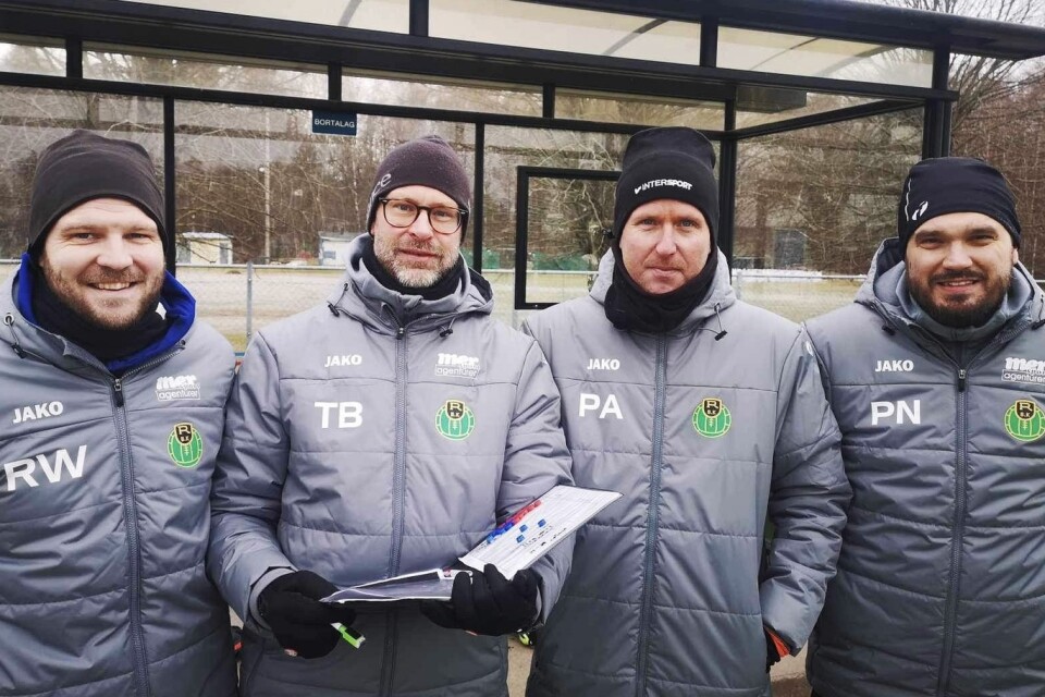 Robert Widell, Tobias Bringeback, Petter Abrahamsson och Patrik Neumann leder Ronneby BK i division 5.